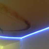 Фотопечать на матовом потолке с подсветкой по периметру